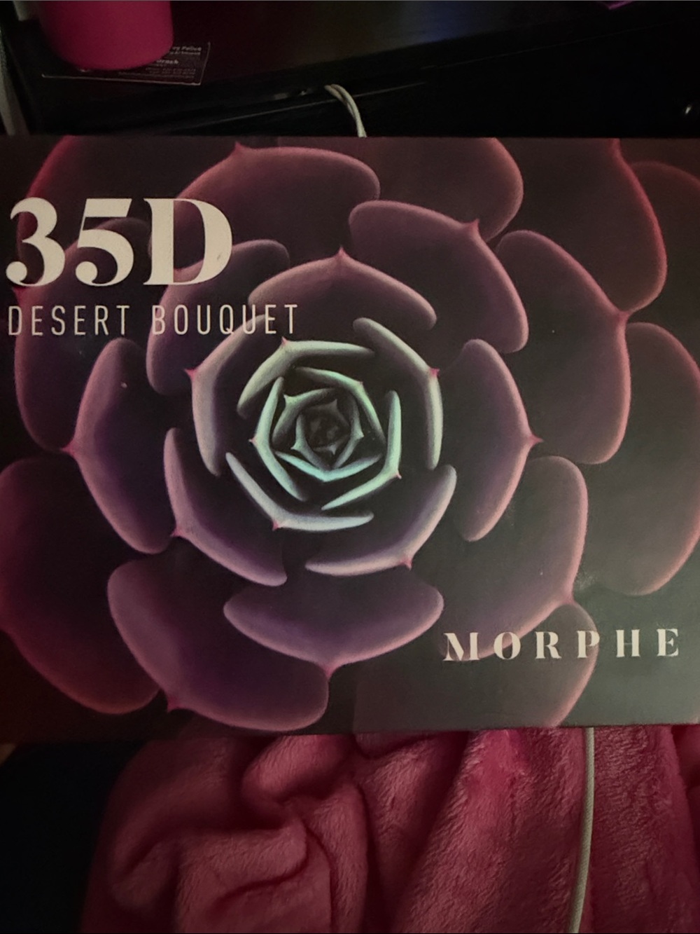 Morphe 35D Desert Bouquet Eyeshadow Palette - Purple & Teal Artwork